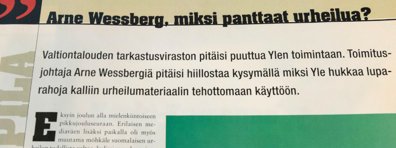 Juttu vuodelta 2003